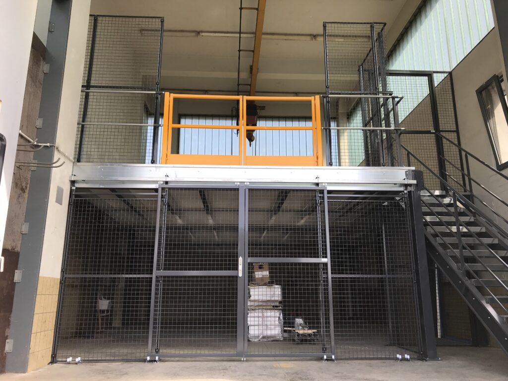 Rekstelling op mezzanine