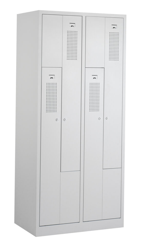 Witte Z-locker met verluchtingsgaten