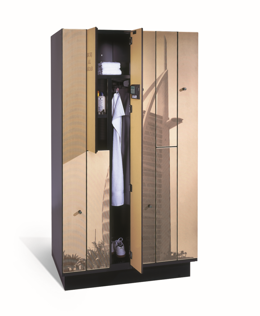 Bruine z-locker met print