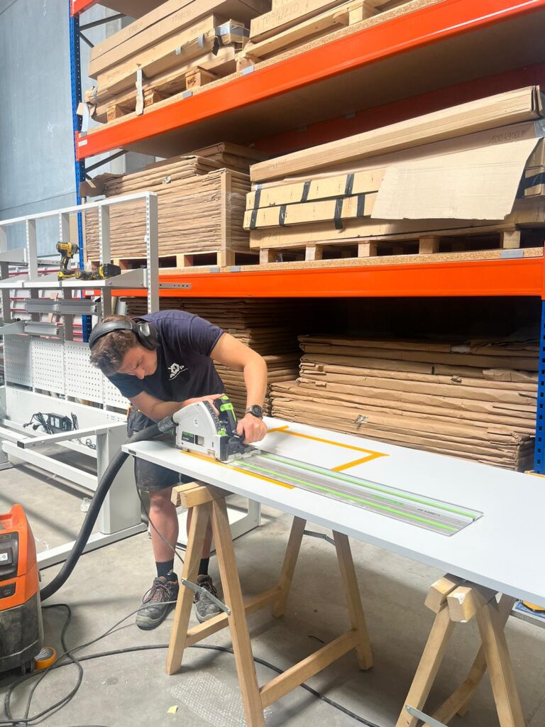 Opbouw van werktafel