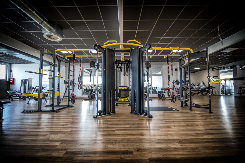 Vloer in fitnesszaal