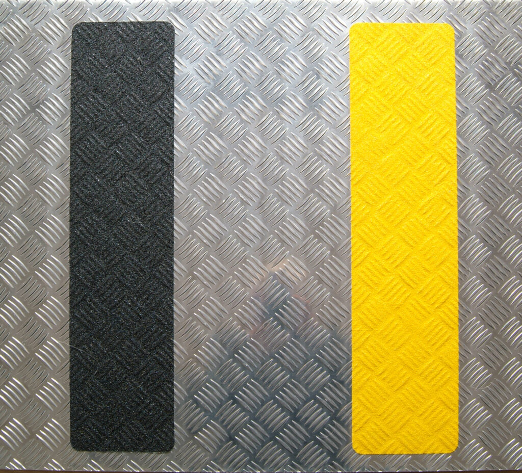 Zwart gele strips