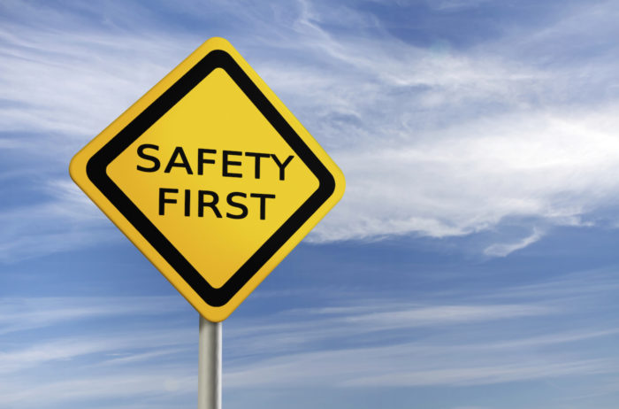 Safety first bord
