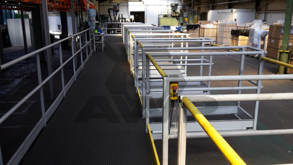 Ergonomische vloeren in warehouse