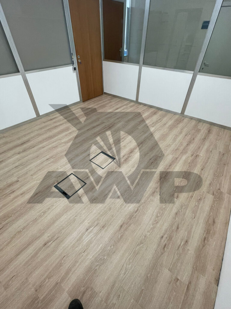 Houten vinylvloer in ruimte